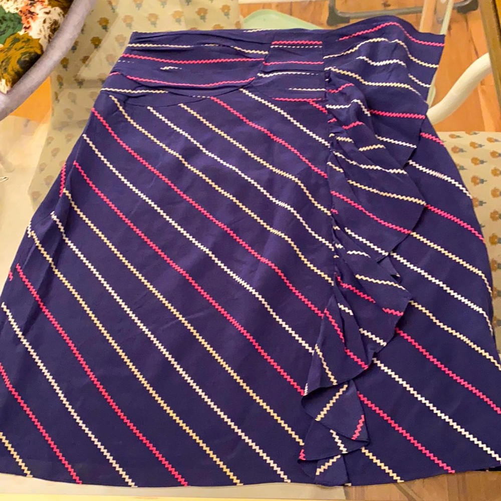 Zig Zag Silk Skirt